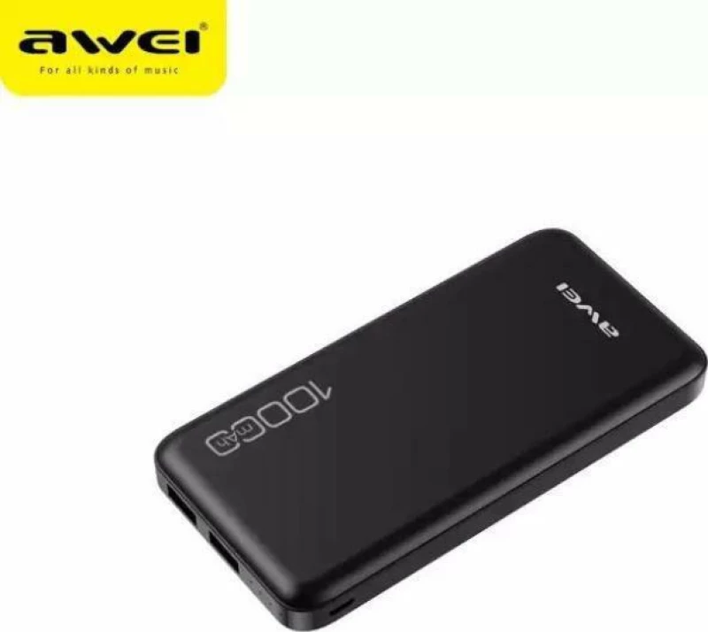 Awei P28K 10000mAh Μαύρο