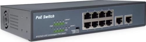 Digitus Fast Etherent af/at 8-Port Switch+2 Uplinks 120W PoE