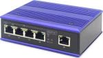 Network Switch Digitus Industrieller 4-Port Fast Ethernet PoE + Uplink