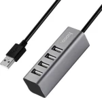 Usb Hub Hoco Hb1 - Usb 2.0 - 4 Ports - Ανθρακί Hc-Hb1A