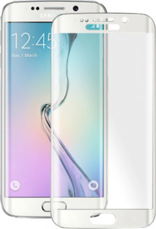 Full Face Tempered Glass White (Galaxy S6 Edge)