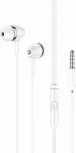 Hoco M76 Maya In-ear Handsfree με Βύσμα 3.5mm Λευκό