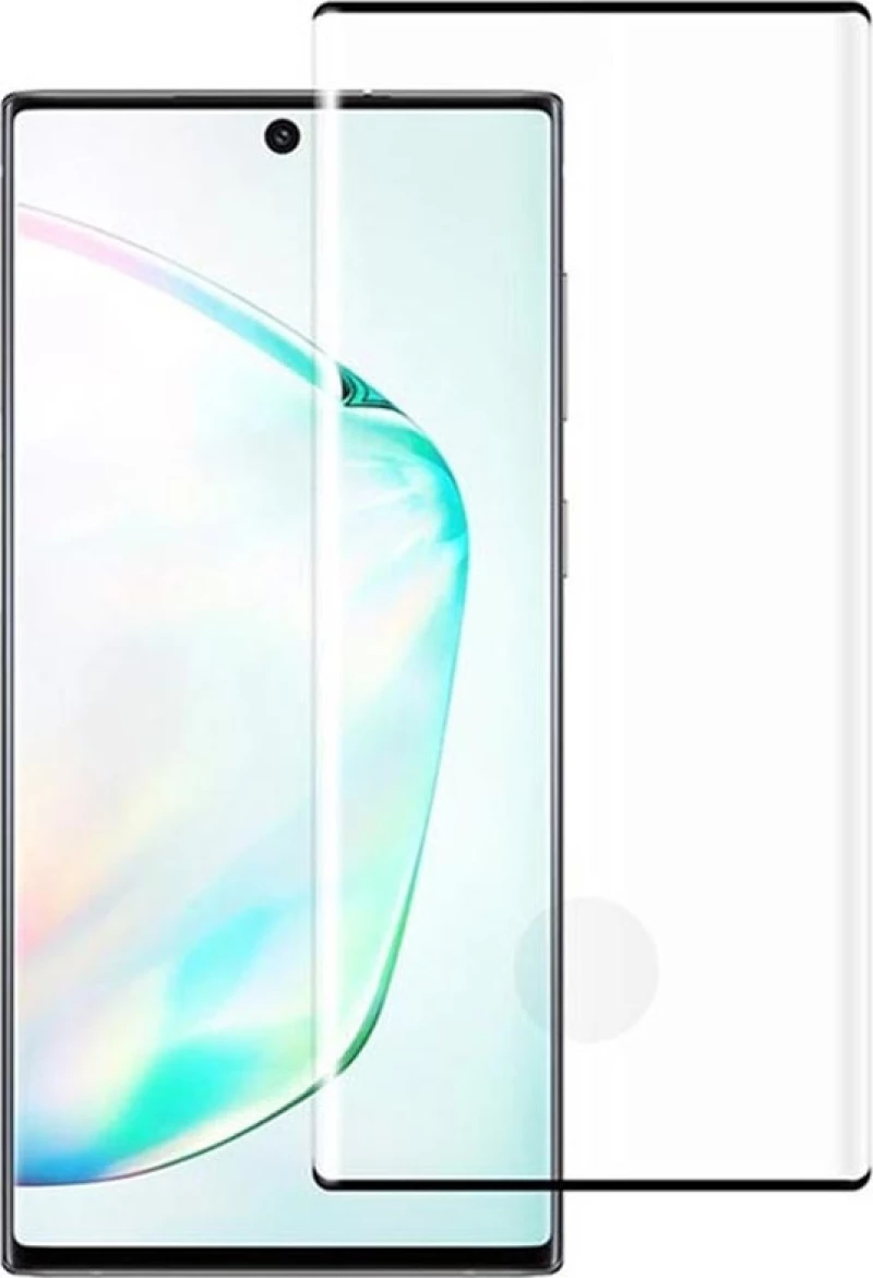 Fullscreen tempered glass , For Samsung Galaxy Note 10, 3D, 0.3mm, Black - 52556