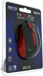 Noozy SM-26 Ενσύρματο Ποντίκι Black/Red