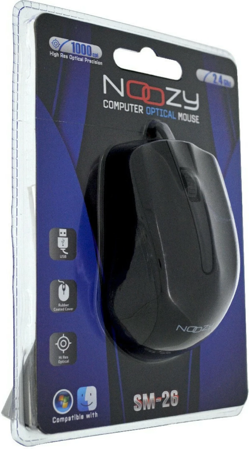 Noozy SM-26 Ενσύρματο Ποντίκι Black