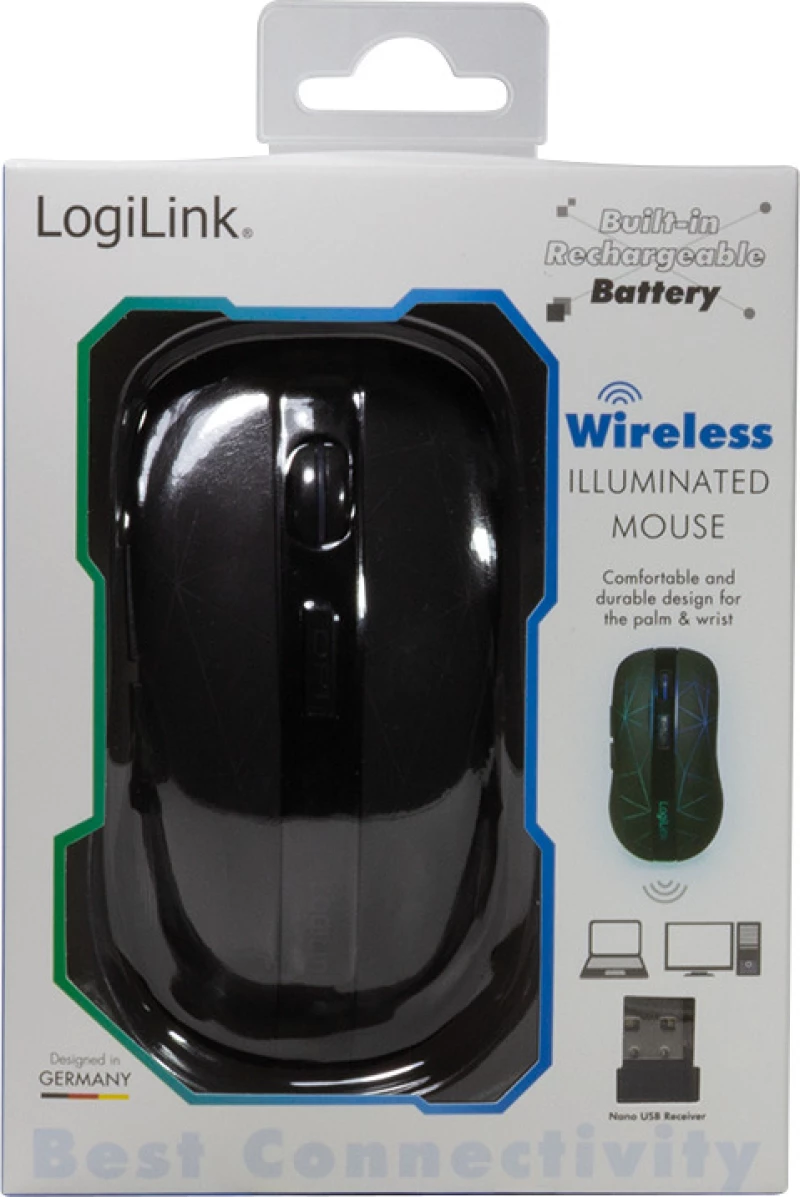 LogiLink ID0171 Ασύρματο Ποντίκι Μαύρο