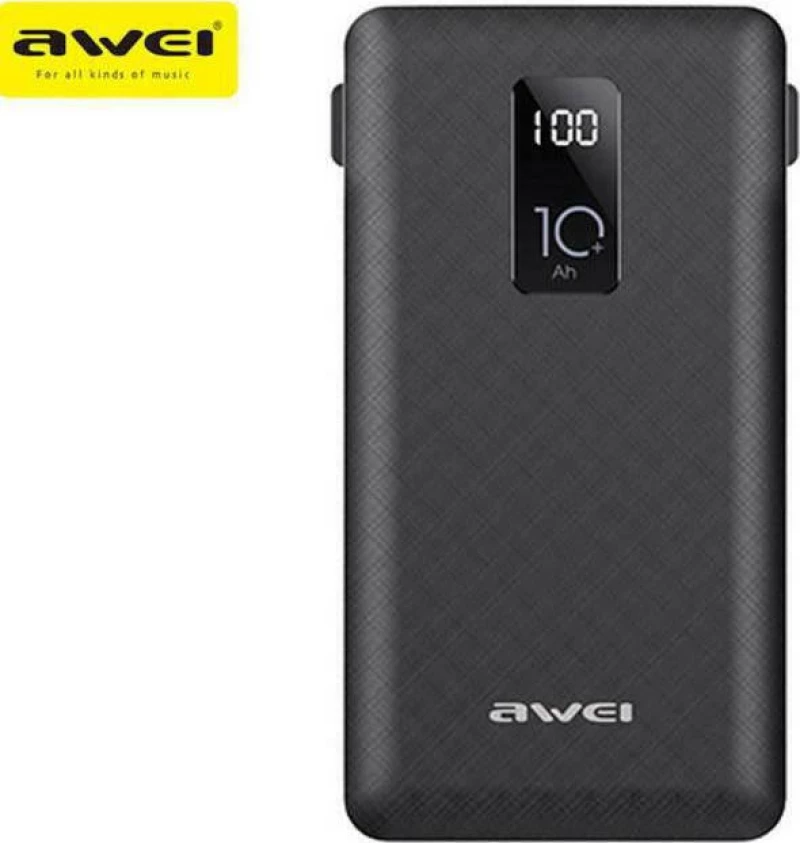 Awei P8K 10000mAh Μαύρο