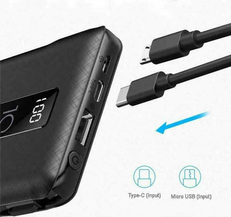 Awei P8K 10000mAh Μαύρο