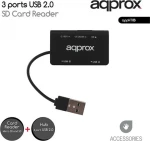 Approx Hub 3 Port Usb 2.0 Και Card Reader Sd/Micro Sd Ht8B