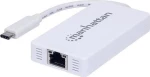 Usb Hub Manhattan 507608 Typ C Auf 3-Port With Gigabit Network Adapter