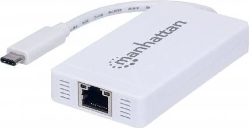 Usb Hub Manhattan 507608 Typ C Auf 3-Port With Gigabit Network Adapter