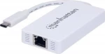 Usb Hub Manhattan 507608 Typ C Auf 3-Port With Gigabit Network Adapter