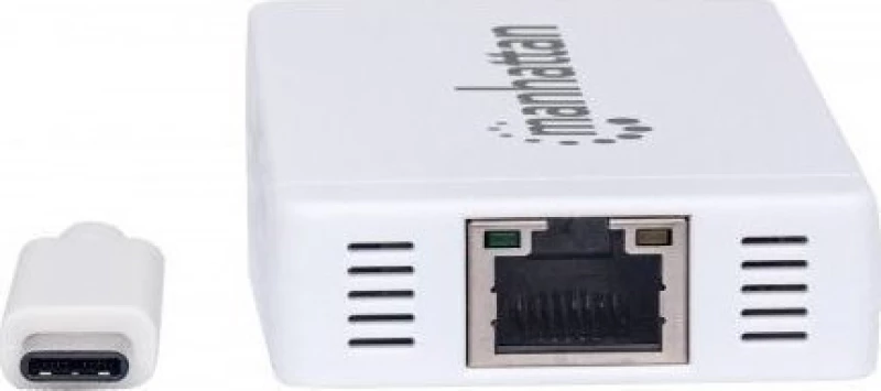 Usb Hub Manhattan 507608 Typ C Auf 3-Port With Gigabit Network Adapter