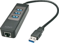 USB Hub Lindy3.1 Hub & Gigabit Ethernet Adapter