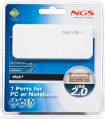 Hub Ngs Usb 2.0 7 Θύρες Με Αντάπτορα (Ihub7)