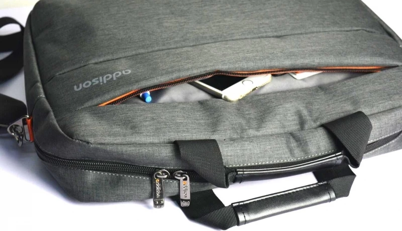 Addison 307014 notebook case 35.8 cm (14.1") Toploader bag Gray