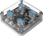 Orico Usb 3.0 Hub Mh4U-U3, 4X Usb3.0, 5Gbps, Διάφανο