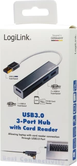 Hub Usb 3.0 With Card Reader Logilink Ua0306