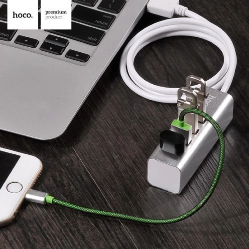 Usb Hub Hoco Hc-Hb1S - Usb 2.0 - 4 Ports - Silver Hc-Hb1S