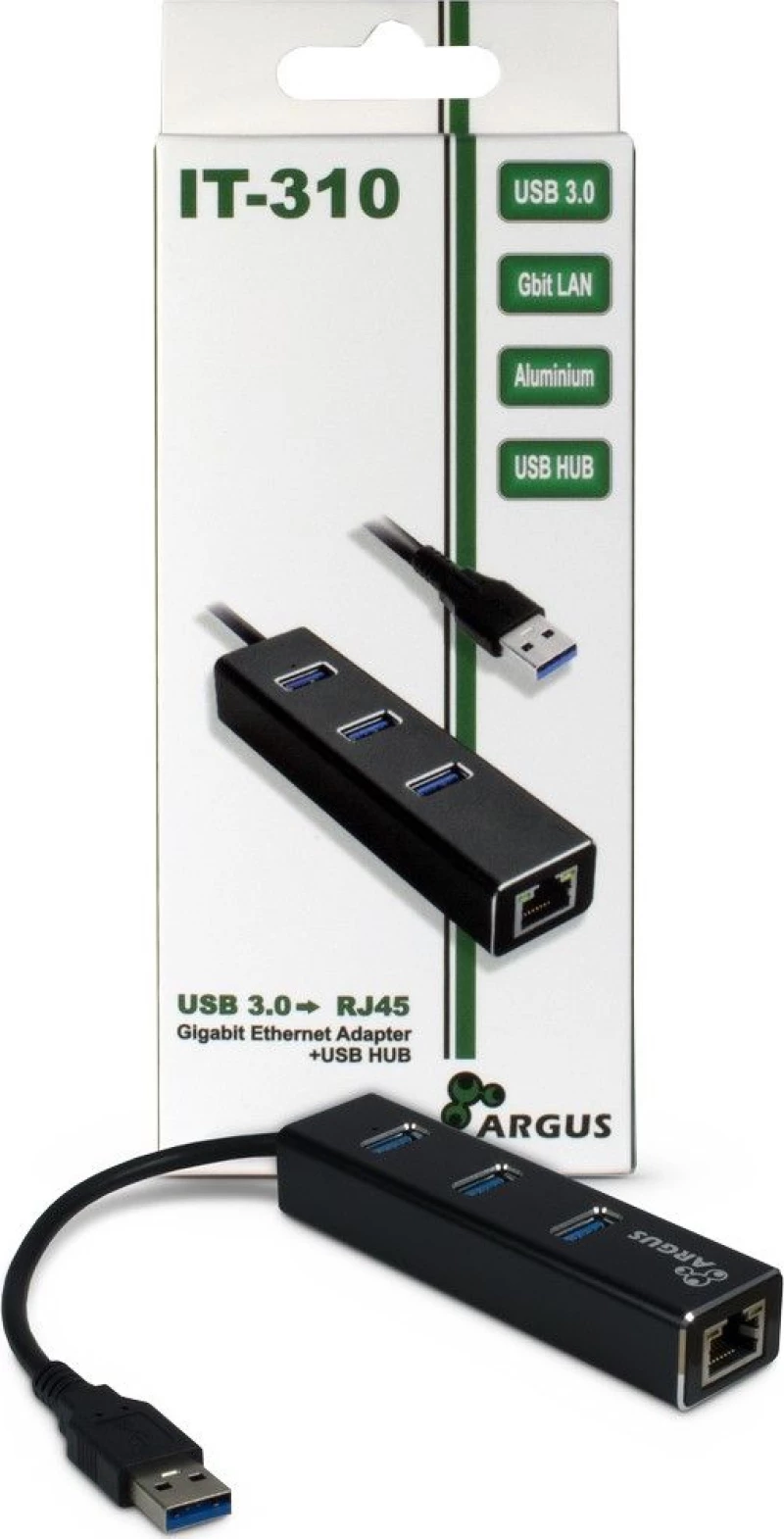 Αντάπτορας Δικτύου Usb Inter-Tech Lan Argus It-310