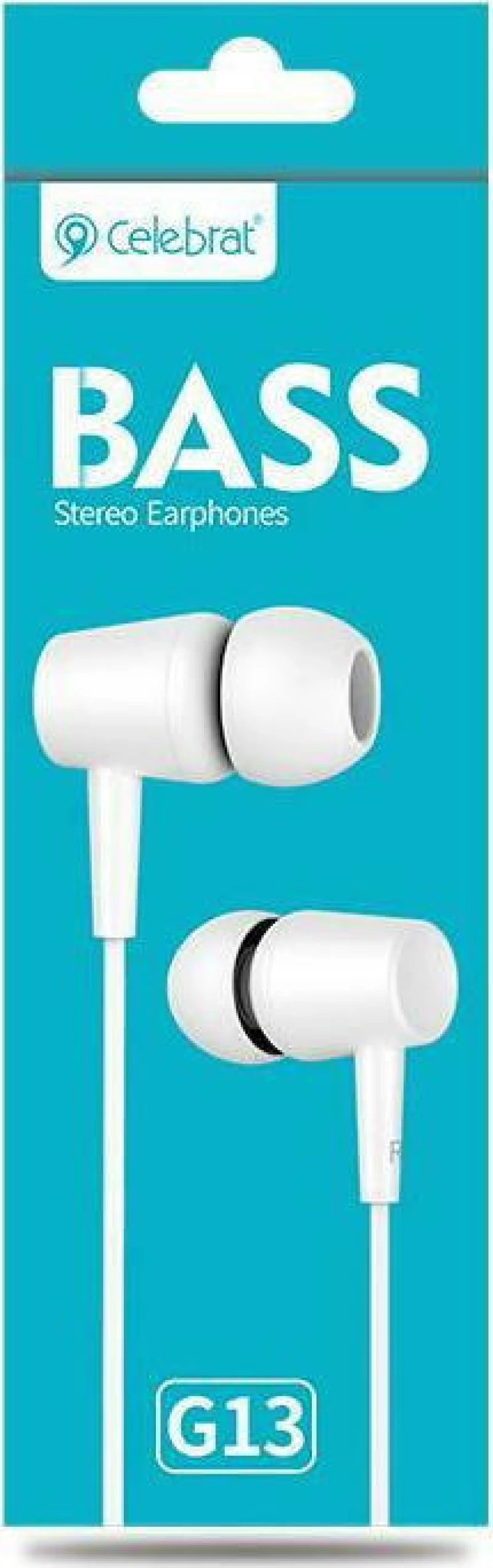 Celebrat G13 In-ear Handsfree με Βύσμα 3.5mm Λευκό