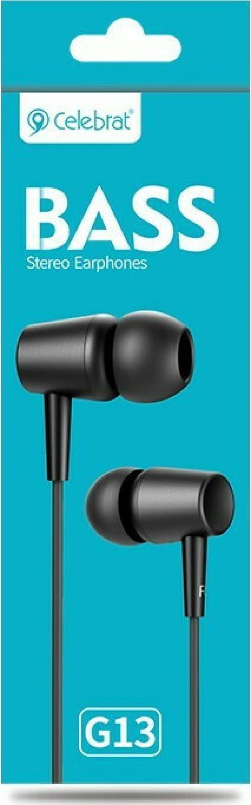 Celebrat G13 In-ear Handsfree με Βύσμα 3.5mm Μαύρο