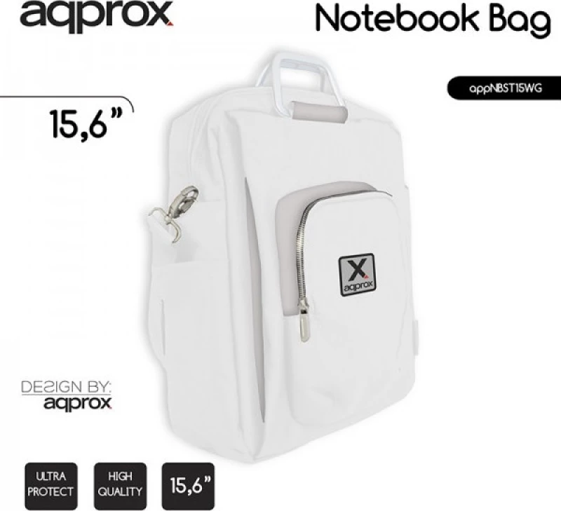 Approx NBST15 15.6" White/Grey