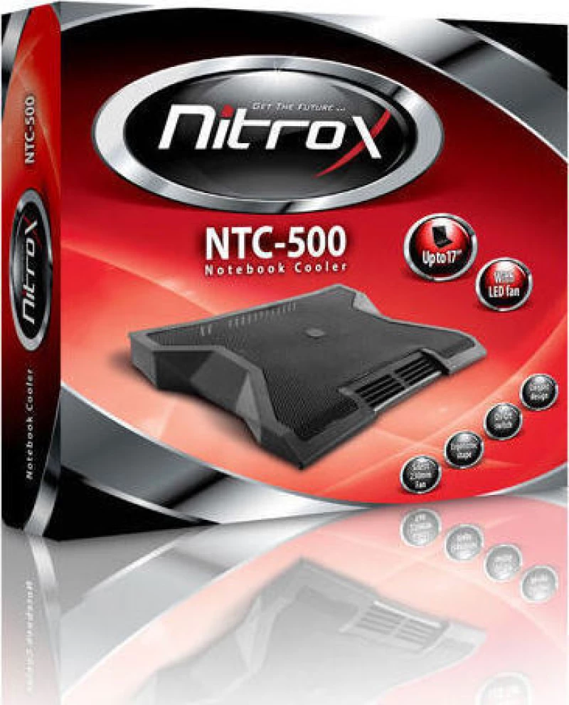 Nitrox NTC-500 - Συστήμα Ψύξης φορητού υπολογιστή 17" Μαύρο