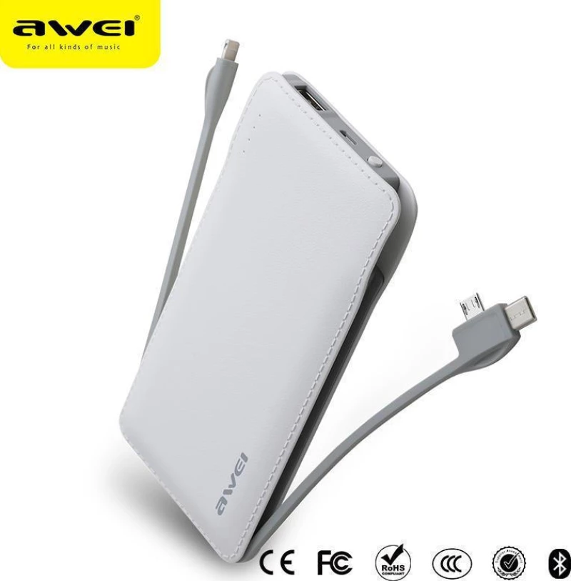 Awei P51K 10000mAh Λευκό