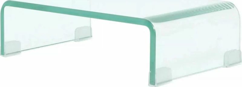 vidaXL Βάση Τηλεόρασης/Οθόνης Διάφανη 40 x 25 x 11 εκ. Γυάλινη