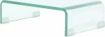 vidaXL Βάση Τηλεόρασης/Οθόνης Διάφανη 40 x 25 x 11 εκ. Γυάλινη