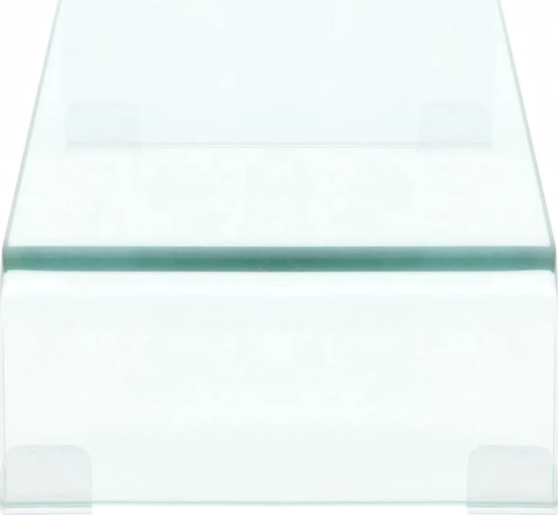 vidaXL Βάση Τηλεόρασης/Οθόνης Διάφανη 60 x 25 x 11 εκ. Γυάλινη