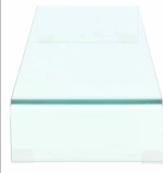 vidaXL Βάση Τηλεόρασης/Οθόνης Διάφανη 100 x 30 x 13 εκ. Γυάλινη
