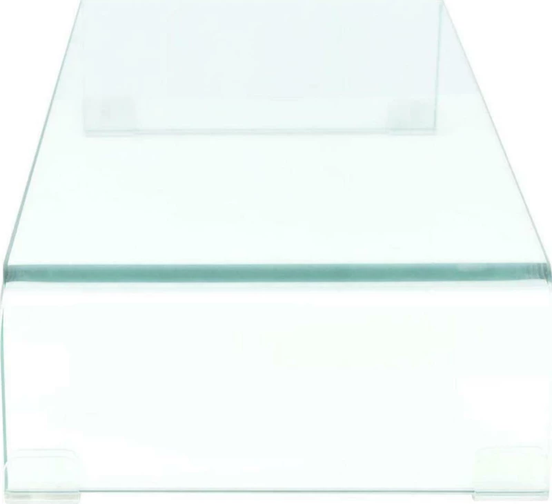 vidaXL Βάση Τηλεόρασης/Οθόνης Διάφανη 80 x 30 x 13 εκ. Γυάλινη