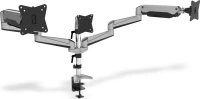 Digitus DA-90363 βάση γραφείου επίπεδης οθόνης 68,6 cm (27") Σφιγκτήρας Μαύρος (Μαύρο), Γκρι