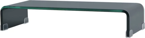 vidaXL Βάση Τηλεόρασης/Οθόνης Μαύρη 60 x 25 x 11 εκ. Γυάλινη
