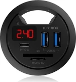 Icy Box Ib-Hub1404 Usb 3.0 (3.1 Gen 1) Type-A 5000 Mbit/S Μαύρος (Μαύρο)