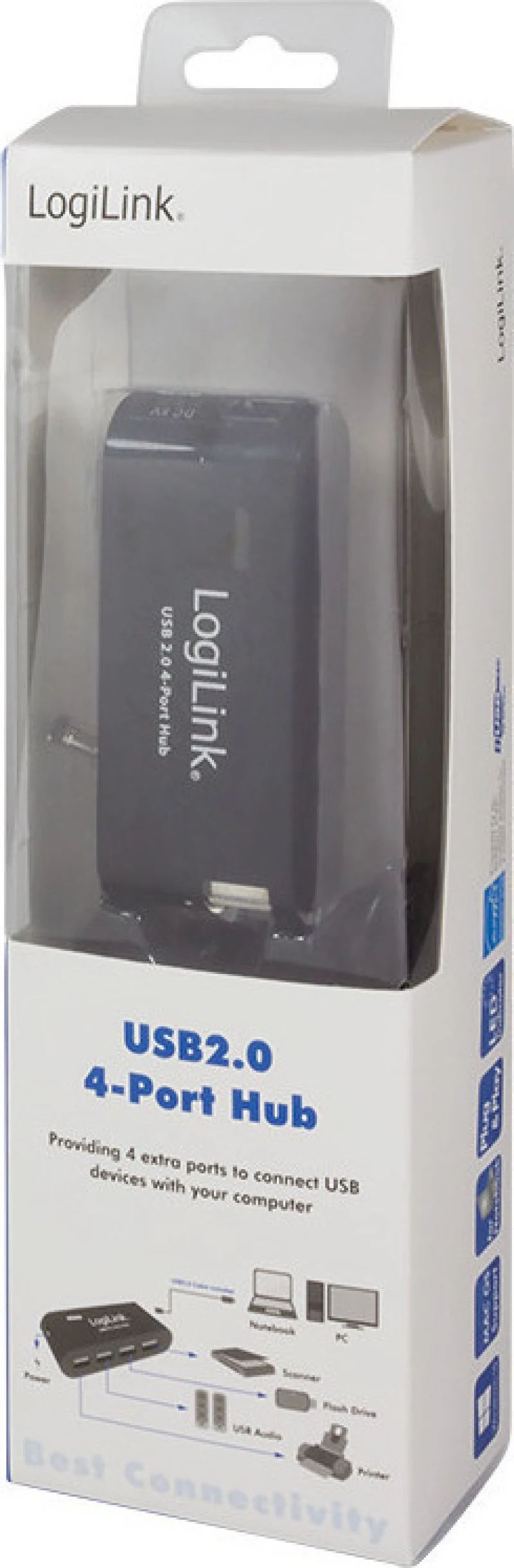 Hub Usb + Psu Black Logilink Ua0085