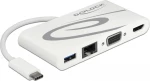DeLOCK 87731 κατανεμητής διεπαφών USB 3.0 (3.1 Gen 1) Type-C Γκρι, Λευκός (Άσπρος)