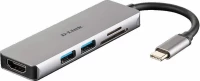 Usb Hub D-Link Dub-M530 - Usb 3.0 - Multi Ports - Silver Dub-M530