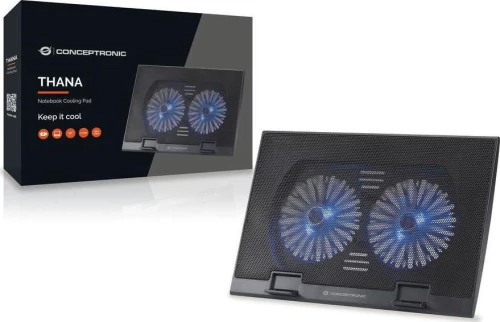 Βάση Laptop CONCEPTRONIC 2-Fan Cooling Pad (17.0")/ Ergonomic