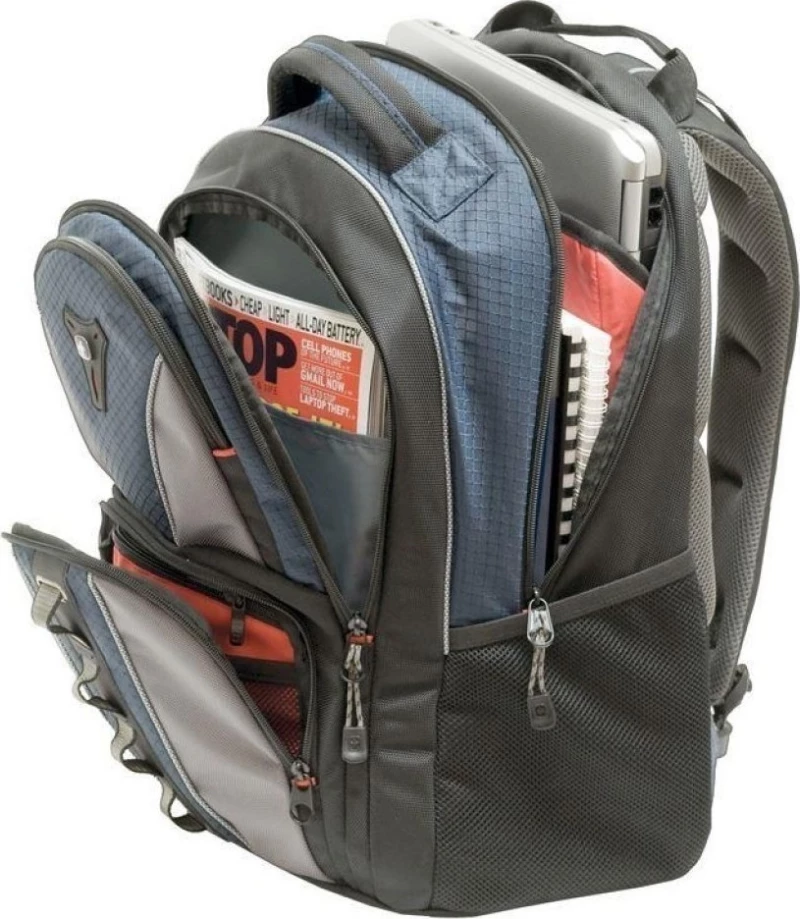 Wenger Cobalt 16"" Laptop Backpack Grey Blue 600629