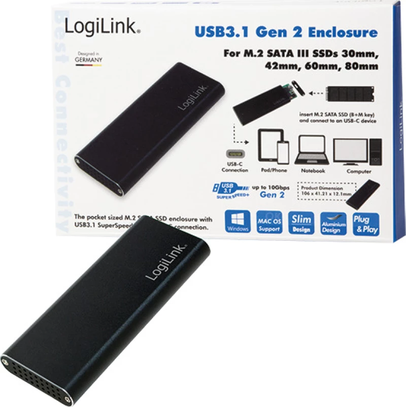 LogiLink External HDD enclosure M.2
