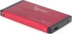 Gembird External HDD Enclosure 2.5" USB 3.0 Κόκκινο