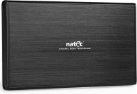 Natec Rhino Go Θήκη για Σκληρό Δίσκο 2.5" SATA III με σύνδεση USB3.0 Γκρι