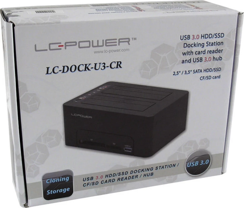 Lc Power Lc-Dock-U3-Cr Hdd Docking Station Cf/Sd Card R