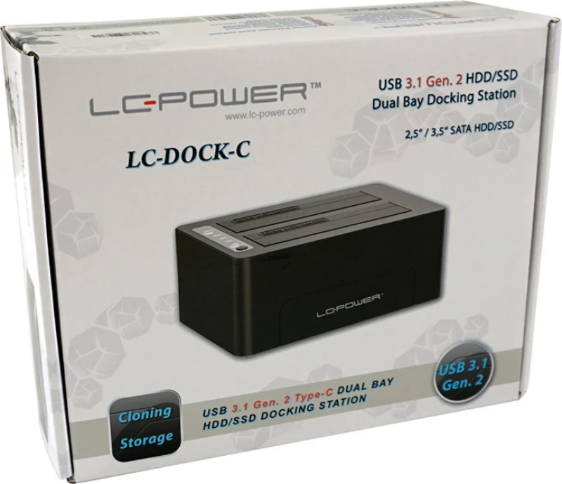 Docking Station Lc-Power Usb 3.1 1X Sata-Hdd/Ssd