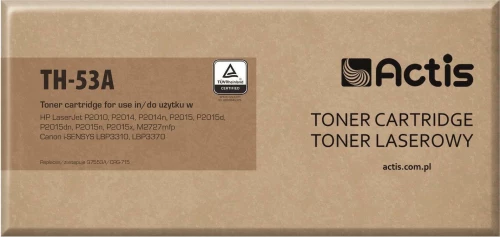 Actis Συμβατό Toner HP Q7553A Black