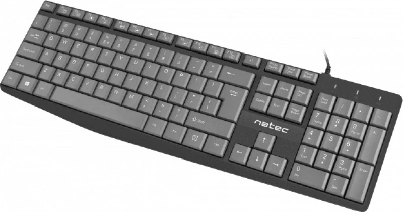 Natec Nautilus Πληκτρολόγιο Αγγλικό US Black