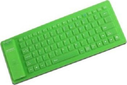Ελαστικό Πληκτρολόγιο Σιλικόνης Για Pc - Laptop Με USB Flexible Keyboard - Green